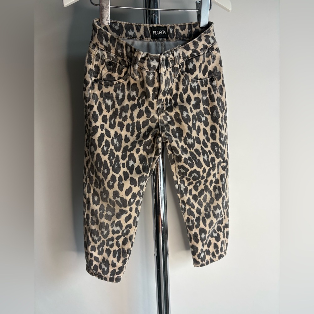 Hudson Kids Leopard Print Skinny Jeans Size 2T